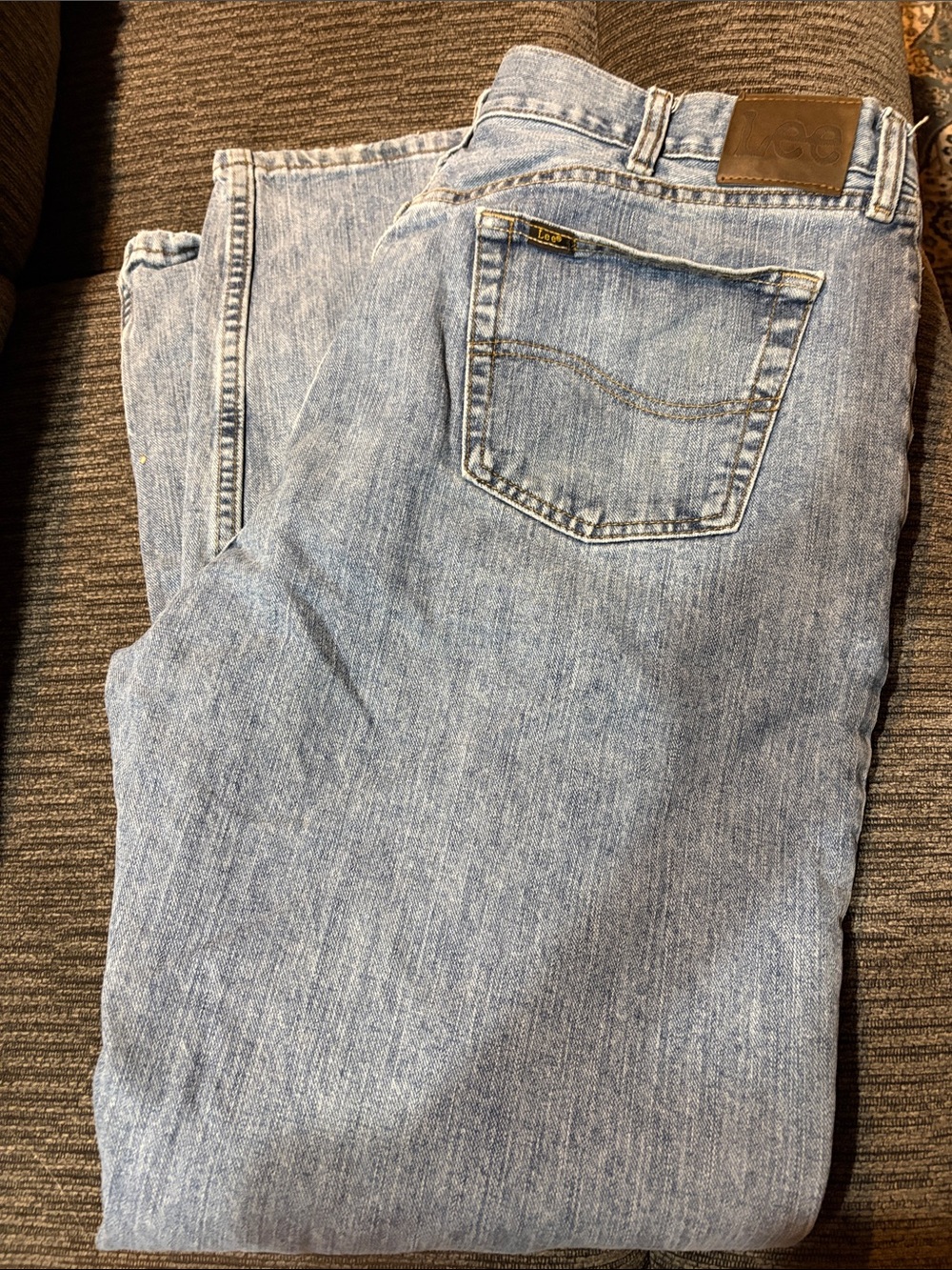 Lee Men's Pale Blue Relaxed Jeans